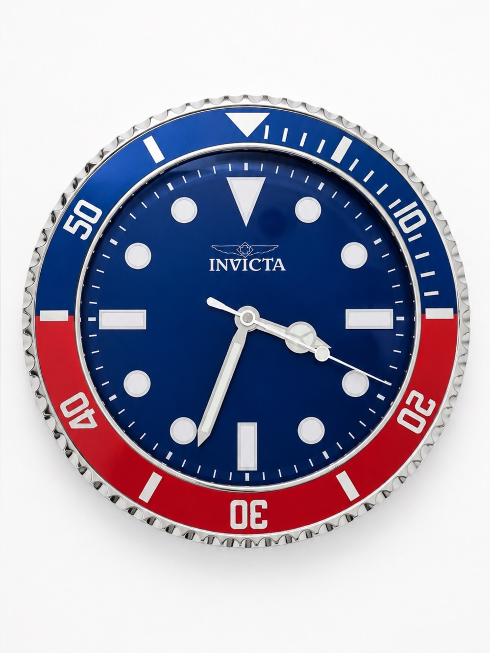Invicta Pro Diver 70047 12” Blue Red Wall Clock NIB